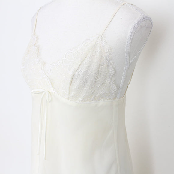 La Senza Cream Satin Babydoll Top – Lace Bust | Size S | Pre-Loved