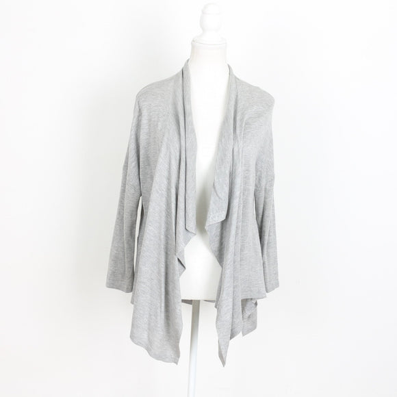 Country Road Grey Waterfall Cardigan – Open Front | Size M | Pre-Loved