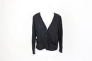 Black 100% Cotton Cardigan – Size S | Thrift Finds-1