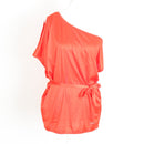 Ana Sousa Orange One-Shoulder Blouse – Tie Waist | Size S | Pre-Loved-1
