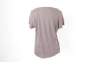 Khaki V-Neck T-Shirt – Size S | Thrift Finds-4