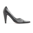 Vintage Genuine Leather Pointed-Toe Heels - Made in Italy - Size 37.5-1