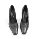 Vintage Genuine Leather Pointed-Toe Heels - Made in Italy - Size 37.5-3