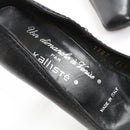 Vintage Genuine Leather Pointed-Toe Heels - Made in Italy - Size 37.5-4