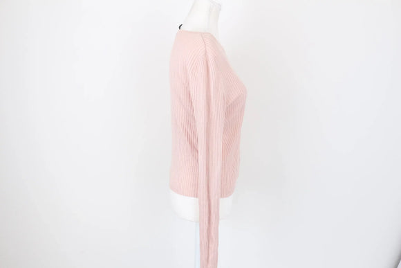 Baby Pink Ribbed Jersey – Size M | Thrift Finds