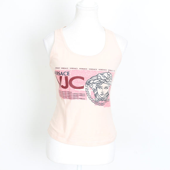 Versace Jeans Couture Pink Medusa Logo Cami Top | Size L | Pre-Loved
