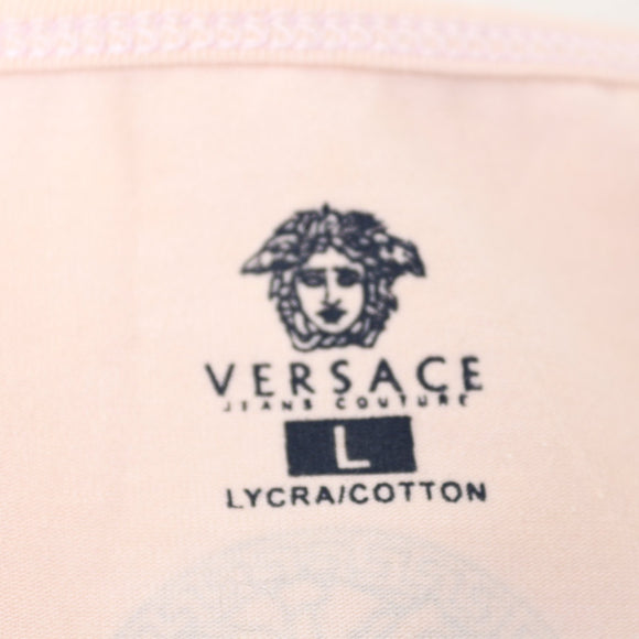 Versace Jeans Couture Pink Medusa Logo Cami Top | Size L | Pre-Loved