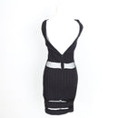 Devota by Shani Boerstra Black Mesh Cutout Mini Dress | Size S | Pre-Loved-3