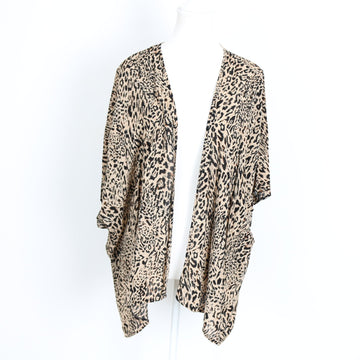 Woolworths Leopard Print Open Kimono | Size S | Pre-Loved