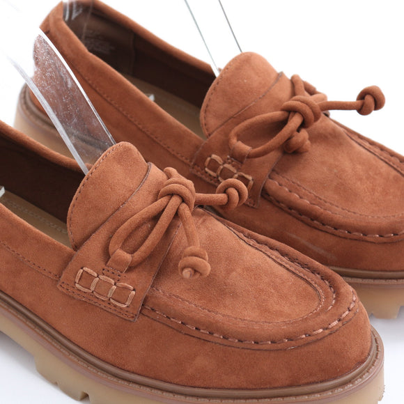 H&M Tan Suede Loafers - Size 37