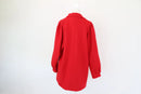 Vintage Red Blazer Coat – Bronze Buttons | Size 12 | Thrift Finds-5