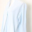 Country Road Blue & White Striped Button-Up Shirt – Contrast Collar | Size S | Pre-Loved-2