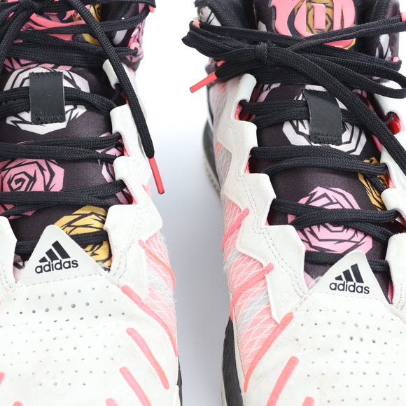 Adidas D Rose Son of Chi White Tint Turbo Basketball Shoes - Size 14
