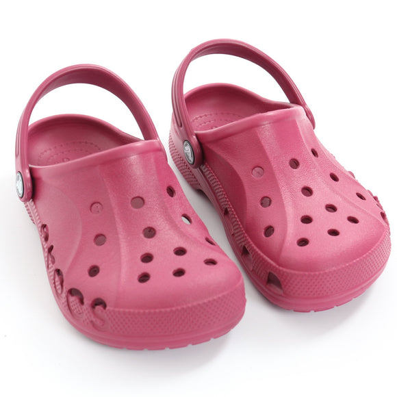 Crocs Magenta Clogs - Size J1