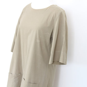 Poetry Olive A-Line Midi Dress – 3/4 Sleeve & Pockets | Size 6 | Pre-Loved - 0