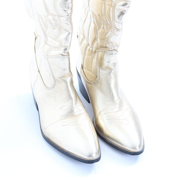 Superbalist Gold Cowgirl Boots - Size 4 - 0