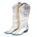 Superbalist Gold Cowgirl Boots - Size 4-4