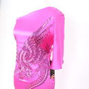 Ed Hardy Pink One-Shoulder Mini Dress – Crystal Wing Print | Size XS | Brand New-2