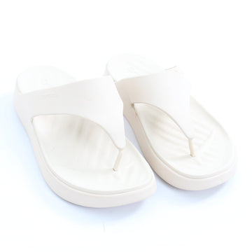 Crocs Cream Platform Flip-Flops - Size W8 - 0