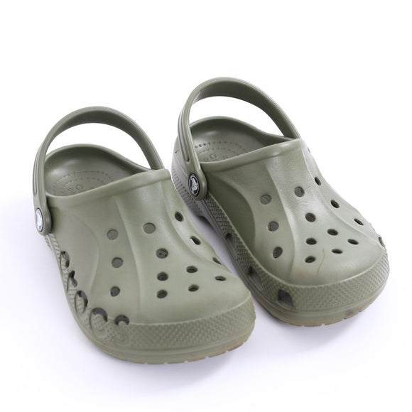 Crocs Olive Green Clogs - Size J2