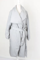Light Grey Midi Puffer Jacket – Size L | Brand new-2
