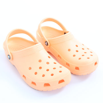 Crocs Bright Orange Clogs - Size M9/W11 - Broken Heel Strap - 0