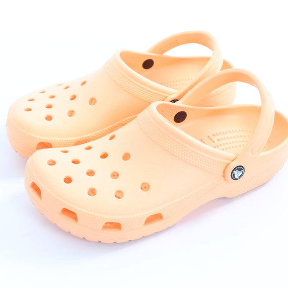 Crocs Bright Orange Clogs - Size M9/W11 - Broken Heel Strap