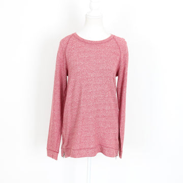 GAP Red & White Marled Sweater – Side Zips | Size S | Pre-Loved