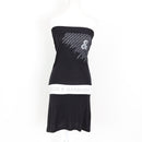 Dolce & Gabbana Black Strapless Logo Mini Dress | Size M | Pre-Loved-1