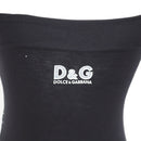 Dolce & Gabbana Black Strapless Logo Mini Dress | Size M | Pre-Loved-4