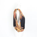 Black One-Shoulder Jewel-Print Blouse | Size L | Pre-Loved-3