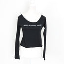 Marc by Marc Jacobs Black Logo Long-Sleeve Top | Size S | Pre-Loved-1