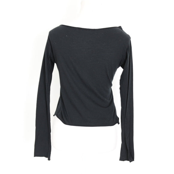 Marc by Marc Jacobs Black Logo Long-Sleeve Top | Size S | Pre-Loved