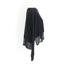 Cotton On Body Black Ribbed Long-Sleeve Top – Mesh Hem | Size S | Pre-Loved-3