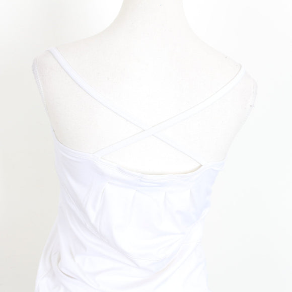 Adidas White Strappy Gym Tank – Built-In Bra | Size 10 | Pre-Loved