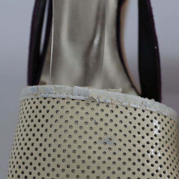 Just Cavalli Wooden Platform Heels - Size 40