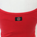Red Strappy Crop Top – Built-In Bra | Size S | Pre-Loved-3