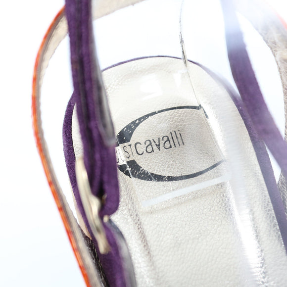 Just Cavalli Wooden Platform Heels - Size 40