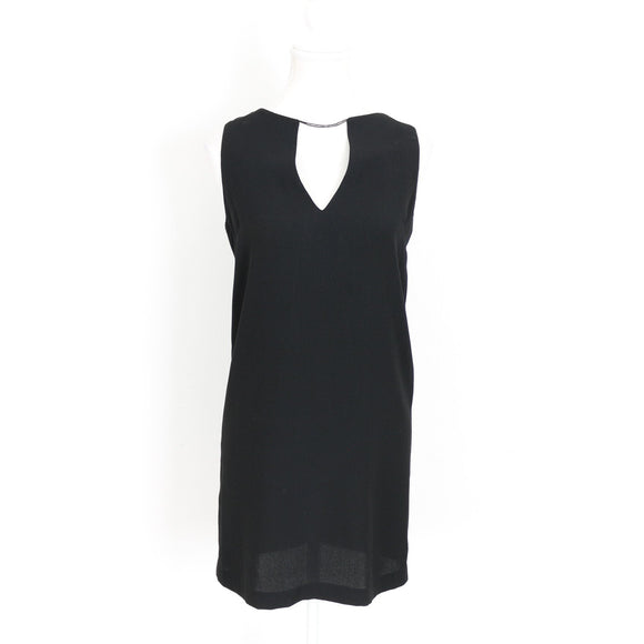 Lea Rome Black V-Neck Shift Dress | Size 2 | Pre-Loved