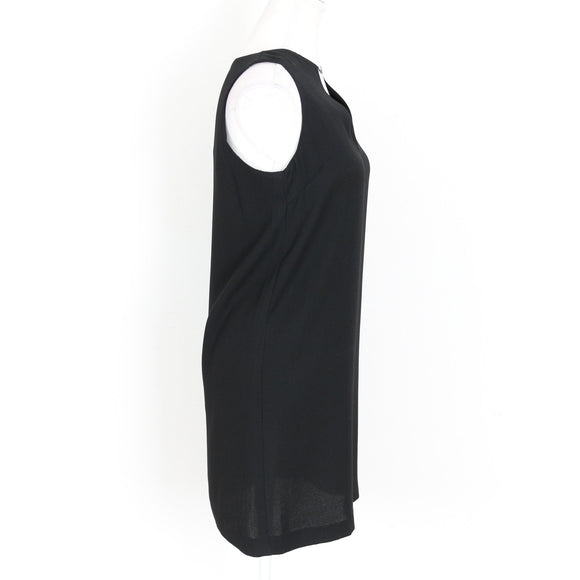 Lea Rome Black V-Neck Shift Dress | Size 2 | Pre-Loved