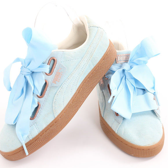 Puma Basket Heart Corduroy Sneakers - Size 5