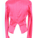 Bec + Bridge Red Polka Dot Blouse – Ruched Tie Front | Size 8 | Pre-Loved-3