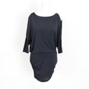 Shakti Shanti Black Cutout Mini Dress – Split Sleeves | Size 32 | Pre-Loved-1