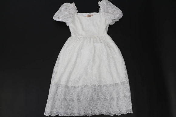 Cream Lace Midi Dress – Size S | Brand new