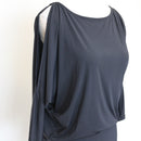Shakti Shanti Black Cutout Mini Dress – Split Sleeves | Size 32 | Pre-Loved-2