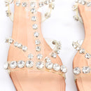 Jeffrey Campbell Clear Rhinestone Sandals - Size 39-3