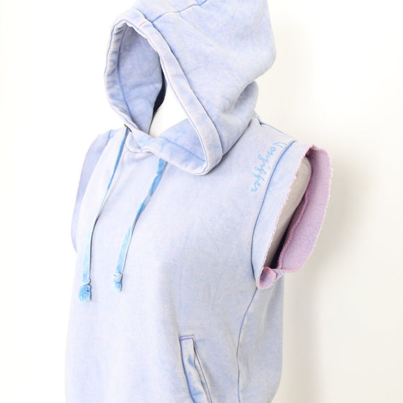 Von Zipper Lilac Sleeveless Hoodie – Kangaroo Pocket | Size 10 | Pre-Loved