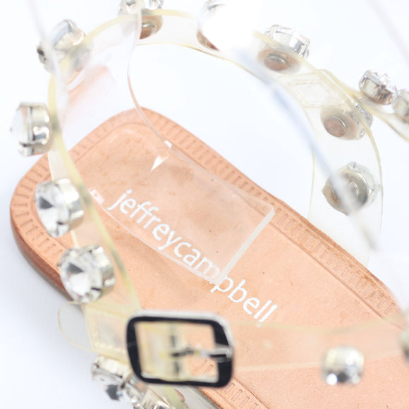 Jeffrey Campbell Clear Rhinestone Sandals - Size 39