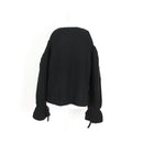 Black Chunky-Knit Jersey with Cut-Out Details - Size S-4