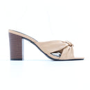 Edit Beige Knotted Slip-On Heels - Size 7-1